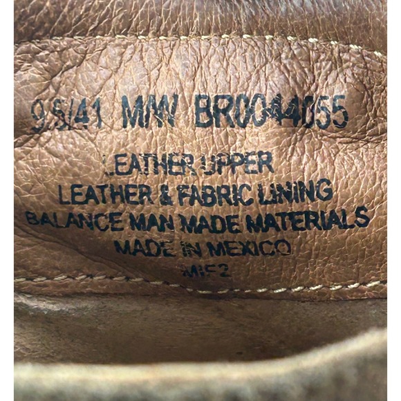 Born Brown Suede Ankle Boots Dual Zipper Block Heel Booties Men‎ US 9.5 EU 41 main image 7